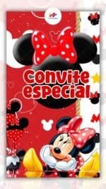Convite Animado Plus Minnie Vermelha