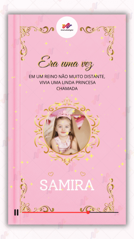 Convite Animado Plus Princesas Disney