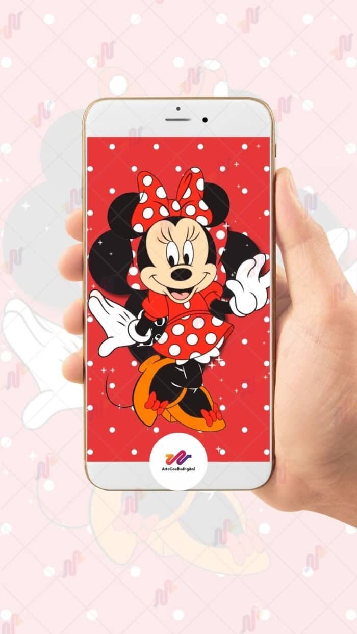 Convite Animado Plus Minnie Vermelha - Imagem 2