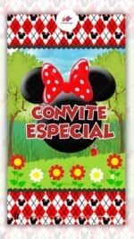 Convite Animado Plus Minnie Vermelha