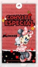 Convite Animado Plus Minnie Vermelha