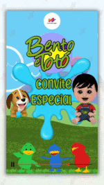 Convite Animado Plus Bento e Totó