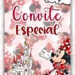 Convite Animado Plus Minnie Vermelha
