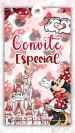 Convite Animado Plus Minnie Vermelha