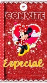 Convite Animado Plus Minnie Vermelha
