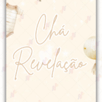 Convite Animado Chá Revelação cor Neutra