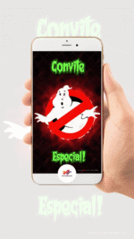 Convite Animado Plus Os Caças-Fantasmas (GHOSTBUSTERS) - Imagem 2